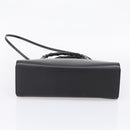 GUCCI Bamboo Hand Bag Leather 2way Black Silver 002 1016 Auth BA16192-5