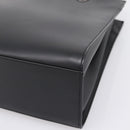 GUCCI Bamboo Hand Bag Leather 2way Black Silver 002 1016 Auth BA16192-14