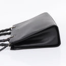 GUCCI Bamboo Hand Bag Leather 2way Black Silver 002 1016 Auth BA16192-3