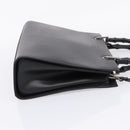 GUCCI Bamboo Hand Bag Leather 2way Black Silver 002 1016 Auth BA16192-4