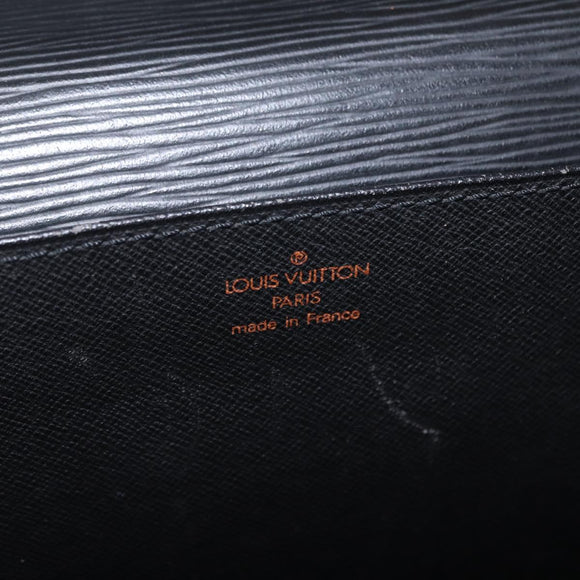LOUIS VUITTON Epi Serviette Conseiller Briefcase Black M54422 LV Auth BA16193