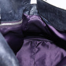 Miu Miu Vitter Lux Hand Bag Leather 2way Purple Silver Auth BA16195V-21
