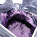 Miu Miu Vitter Lux Hand Bag Leather 2way Purple Silver Auth BA16195V-22