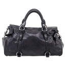 Miu Miu Vitter Lux Hand Bag Leather 2way Purple Silver Auth BA16195V-2