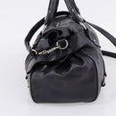 Miu Miu Vitter Lux Hand Bag Leather 2way Purple Silver Auth BA16195V-4