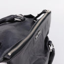 Miu Miu Vitter Lux Hand Bag Leather 2way Purple Silver Auth BA16195V-6