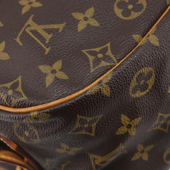 LOUIS VUITTON Monogram Saumur 35 Shoulder Bag M42254 LV Auth BA16197