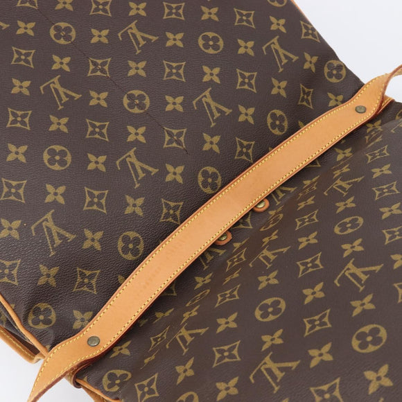 LOUIS VUITTON Monogram Saumur 35 Shoulder Bag M42254 LV Auth BA16197