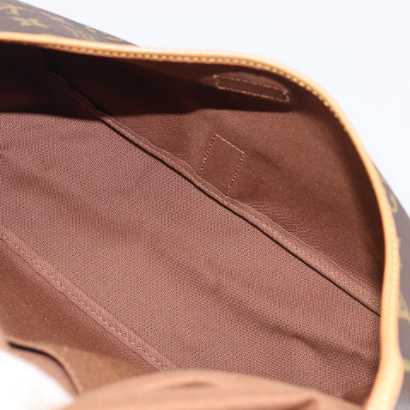 LOUIS VUITTON Monogram Saumur 35 Shoulder Bag M42254 LV Auth BA16197