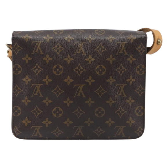 LOUIS VUITTON Monogram Cartouchiere GM Shoulder Bag M51252 LV Auth BA16199