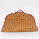 MCM Vicetos Garment Cover PVC Leather Brown Gold Tone Auth BA16200-17