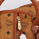 MCM Vicetos Garment Cover PVC Leather Brown Gold Tone Auth BA16200-19