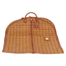 MCM Vicetos Garment Cover PVC Leather Brown Gold Tone Auth BA16200-2