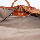 MCM Vicetos Garment Cover PVC Leather Brown Gold Tone Auth BA16200-20