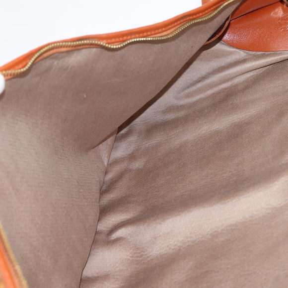 MCM Vicetos Garment Cover PVC Leather Brown Gold Tone Auth BA16200
