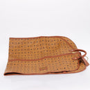 MCM Vicetos Garment Cover PVC Leather Brown Gold Tone Auth BA16200-5