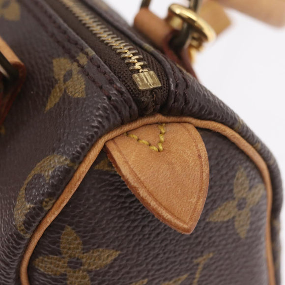 LOUIS VUITTON Monogram Mini Speedy Hand Bag M41534 LV Auth BA16201A
