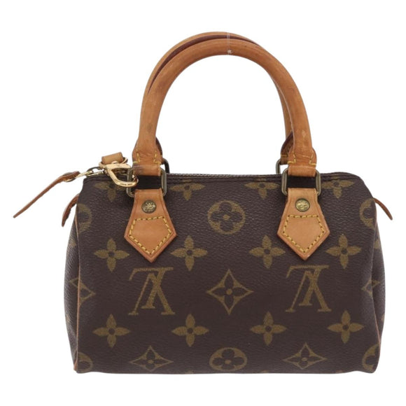 LOUIS VUITTON Monogram Mini Speedy Hand Bag M41534 LV Auth BA16201A