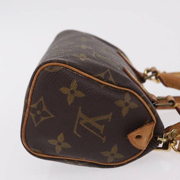 LOUIS VUITTON Monogram Mini Speedy Hand Bag M41534 LV Auth BA16201A