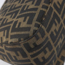 FENDI Zucca Canvas Mamma Baguette Shoulder Bag Black Silver Auth BA16202V-16