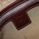 FENDI Zucca Canvas Mamma Baguette Shoulder Bag Black Silver Auth BA16202V-20