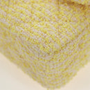 CHANEL Mini Matelasse Chain Shoulder Bag Tweed Yellow Gold CC Auth BA16205SM-16