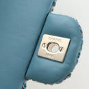 CHANEL Chanel 19 Dixneuf Chain Shoulder Bag Tweed Blue Gold CC Auth BA16208SM-21