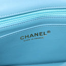 CHANEL Chanel 19 Dixneuf Chain Shoulder Bag Tweed Blue Gold CC Auth BA16208SM-23