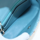 CHANEL Chanel 19 Dixneuf Chain Shoulder Bag Tweed Blue Gold CC Auth BA16208SM-10