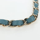 CHANEL Chanel 19 Dixneuf Chain Shoulder Bag Tweed Blue Gold CC Auth BA16208SM-8