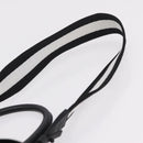 DELVAUX Brillon MM Champion Hand Bag Vinyl 2way Black White Auth BA16209V-15