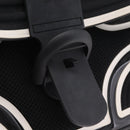 DELVAUX Brillon MM Champion Hand Bag Vinyl 2way Black White Auth BA16209V-21