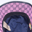 GUCCI GG Canvas Bucket Hat Pink Silver 656573 Auth BA16212V-10