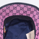 GUCCI GG Canvas Bucket Hat Pink Silver 656573 Auth BA16212V-14