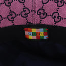 GUCCI GG Canvas Bucket Hat Pink Silver 656573 Auth BA16212V-7