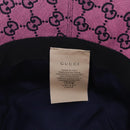 GUCCI GG Canvas Bucket Hat Pink Silver 656573 Auth BA16212V-8