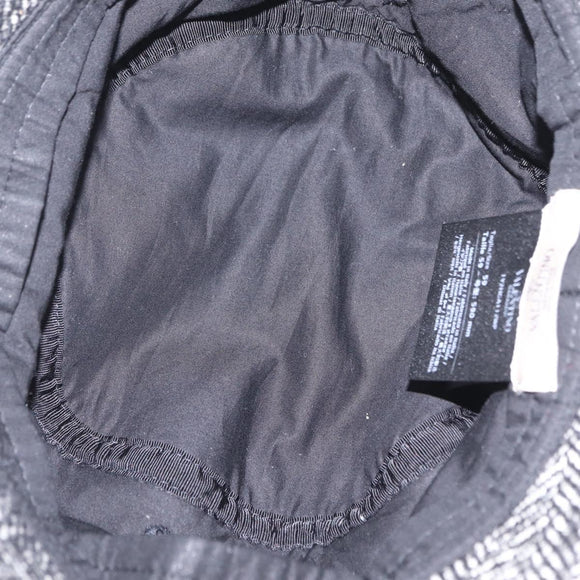 Valentino Bucket Hat Wool Black White Auth BA16214V