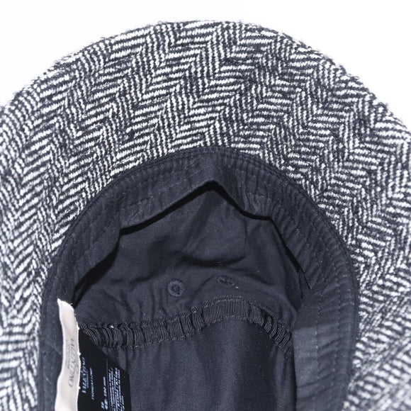Valentino Bucket Hat Wool Black White Auth BA16214V