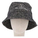 Valentino Bucket Hat Wool Black White Auth BA16214V-13
