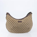 GUCCI GG Canvas Web Sherry Line Tote Bag Shoulder Bag 2 Set Beige Auth BA16222-11