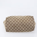 GUCCI GG Canvas Web Sherry Line Tote Bag Shoulder Bag 2 Set Beige Auth BA16222-7