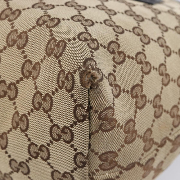 GUCCI GG Canvas Web Sherry Line Tote Bag Shoulder Bag 2 Set Beige Auth BA16222