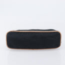HERMES Pouch Hand Bag Canvas 3 Set Black Navy Auth BA16223-15