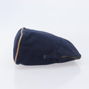 HERMES Pouch Hand Bag Canvas 3 Set Black Navy Auth BA16223-20