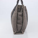 HERMES Pouch Hand Bag Canvas 3 Set Black Navy Auth BA16223-4
