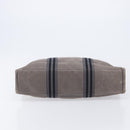 HERMES Pouch Hand Bag Canvas 3 Set Black Navy Auth BA16223-7