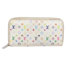 LOUIS VUITTON Monogram Multicolor Long Wallet 2 Set White LV Auth BA16225-2
