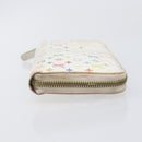 LOUIS VUITTON Monogram Multicolor Long Wallet 2 Set White LV Auth BA16225-4
