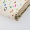 LOUIS VUITTON Monogram Multicolor Long Wallet 2 Set White LV Auth BA16225-7