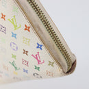 LOUIS VUITTON Monogram Multicolor Long Wallet 2 Set White LV Auth BA16225-8